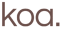 logo koa marron oscuro